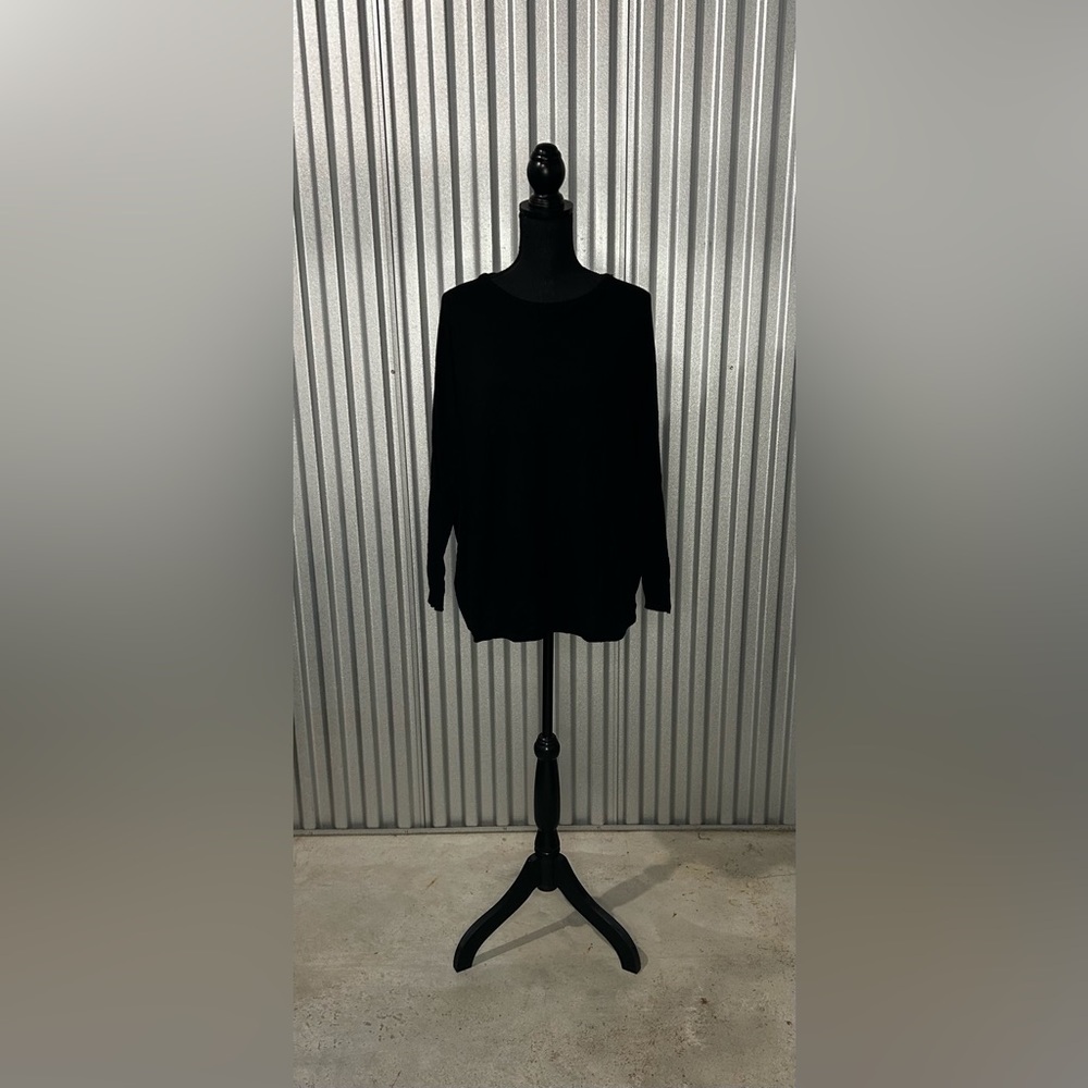 Women’s Joie Black Nylon Rayon Wool Cashmere Long Sleeve Sweater Size Small